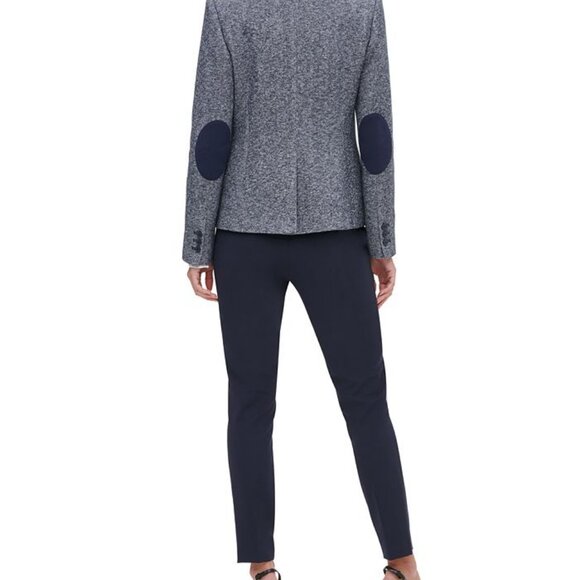 Tommy Hilfiger Blue Heather Blazer Jacket with Elbow Patches Sz 2 - Picture 6 of 6